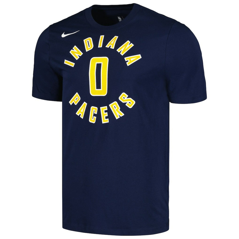 Tyrese Haliburton Indiana Pacers Icon 2022/23 Name & Number T-Shirt Navy - Nike