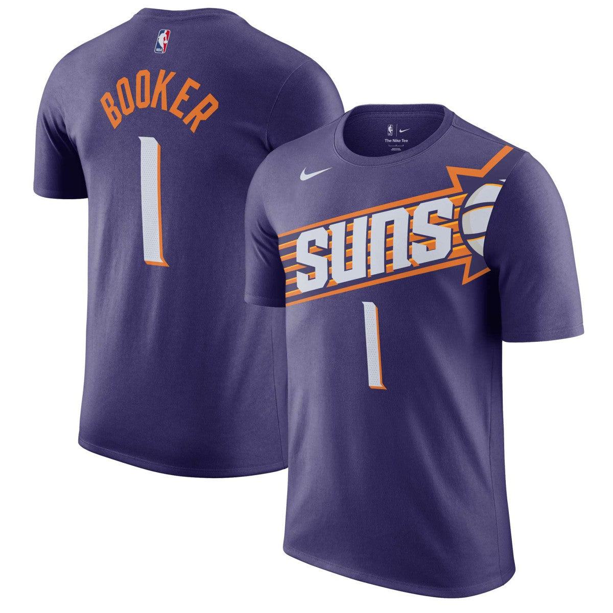 Devin Booker Phoenix Suns Icon 2022/23 Name & Number T-Shirt Purple - Nike