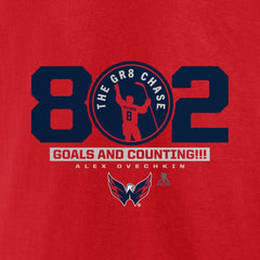 Alexander Ovechkin Washington Capitals Fanatics The Gr8 Chase T-Shirt - Red | US 5271695