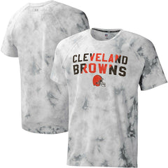 Cleveland Browns MSX by Michael Strahan Resolution Tie-Dye Raglan T-Shirt - Gray T-shirts
