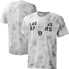 Las Vegas Raiders MSX by Michael Strahan Resolution Tie-Dye Raglan T-Shirt - Gray T-shirts