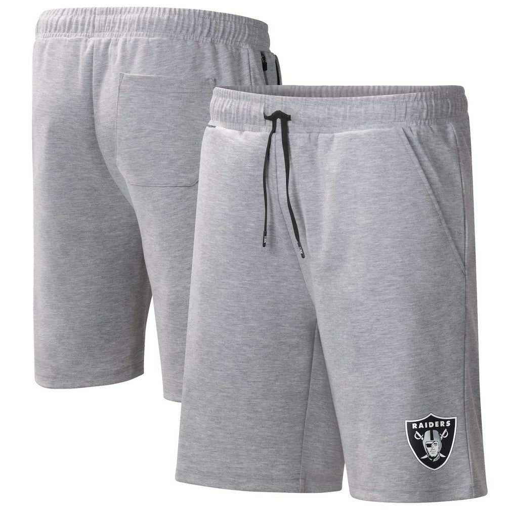 Las Vegas Raiders MSX by Michael Strahan Trainer Shorts - Heather Gray Shorts