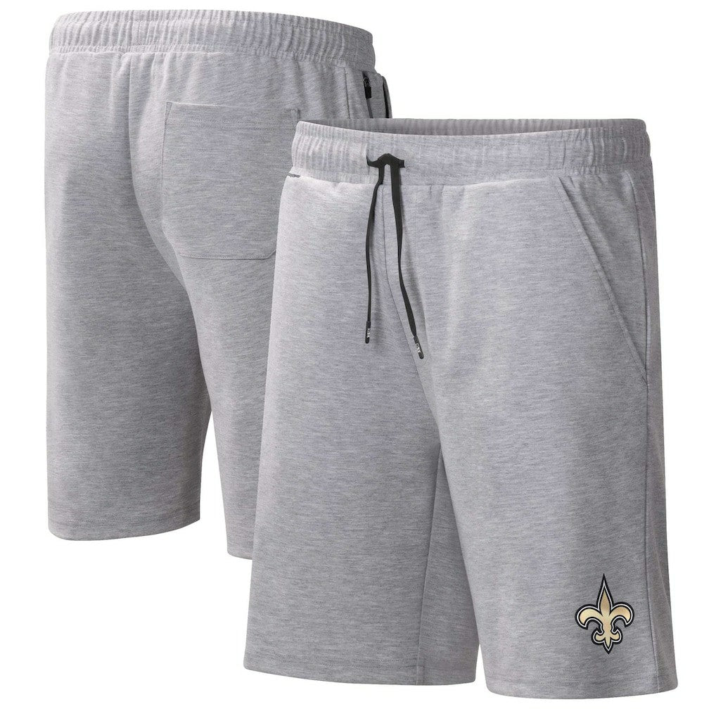 New Orleans Saints MSX by Michael Strahan Trainer Shorts - Heather Gray Shorts