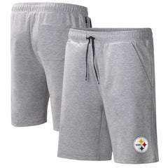 Pittsburgh Steelers MSX by Michael Strahan Trainer Shorts - Heather Gray Shorts
