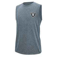 Las Vegas Raiders MSX by Michael Strahan Warm Up Sleeveless T-Shirt - Gray T-shirts