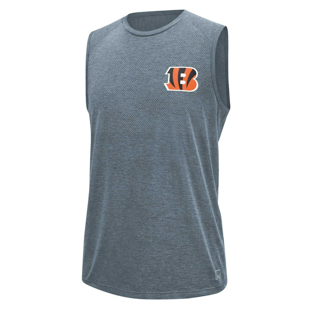 Cincinnati Bengals MSX by Michael Strahan Warm Up Sleeveless T-Shirt - Gray T-shirts