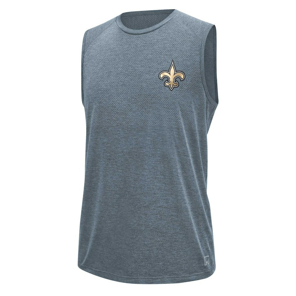 New Orleans Saints MSX by Michael Strahan Warm Up Sleeveless T-Shirt - Gray T-shirts