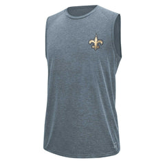 New Orleans Saints MSX by Michael Strahan Warm Up Sleeveless T-Shirt - Gray T-shirts