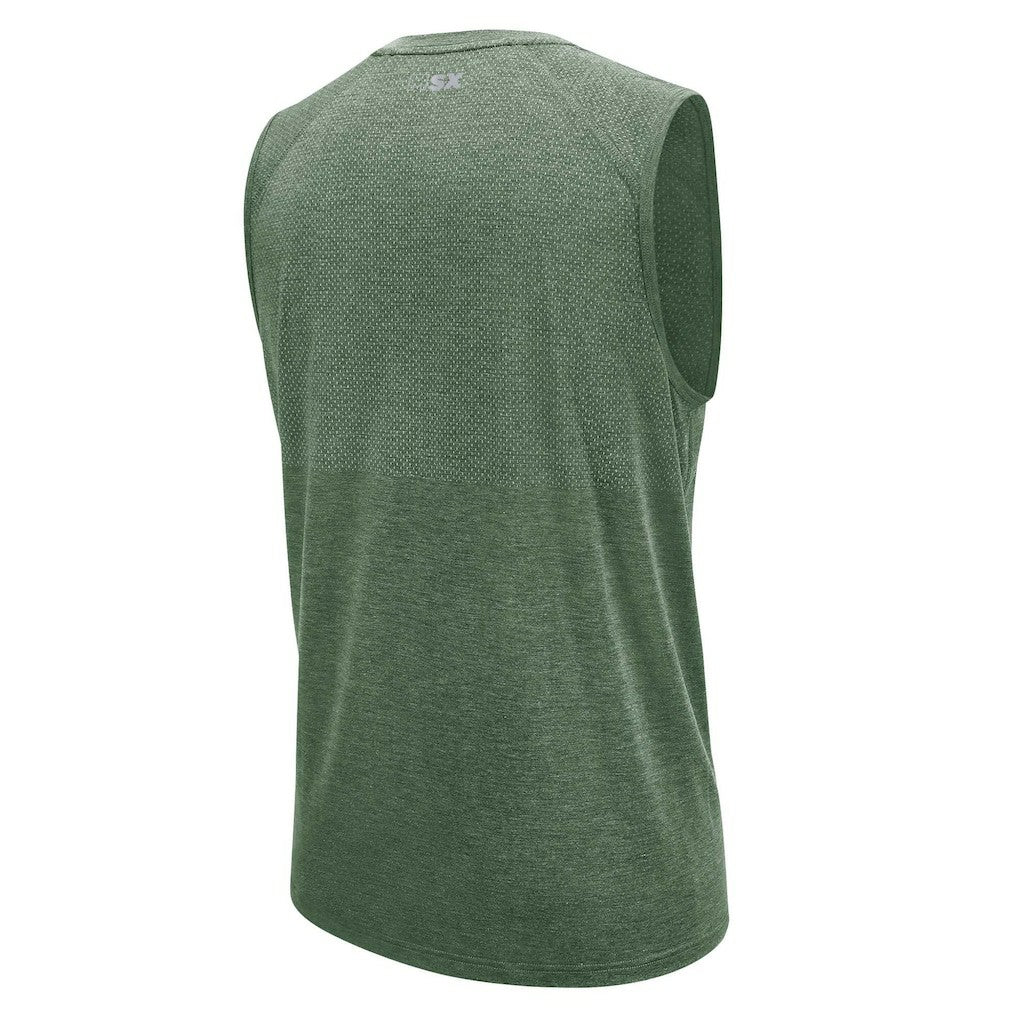 Green Bay Packers MSX by Michael Strahan Warm Up Sleeveless T-Shirt - Green T-shirts