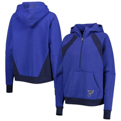 St. Louis Blues Starter Women's Wishbone Half-Zip Hoodie - Blue | US 5271988