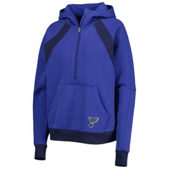 St. Louis Blues Starter Women's Wishbone Half-Zip Hoodie - Blue | US 5271988