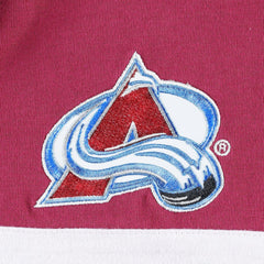 Colorado Avalanche Tommy Hilfiger Walter Lace-Up Long Sleeve Top - Burgundy | US 5272037