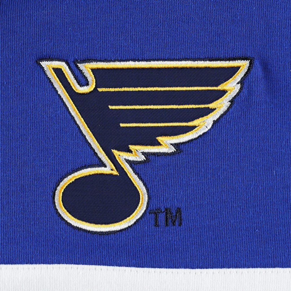 St. Louis Blues Tommy Hilfiger Walter Lace-Up Long Sleeve Top - Blue | US 5272043