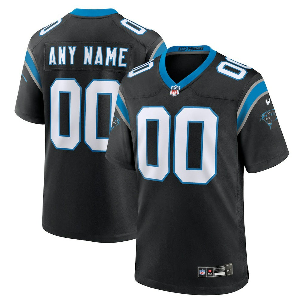 Carolina Panthers Custom Game Jersey - Black Jerseys