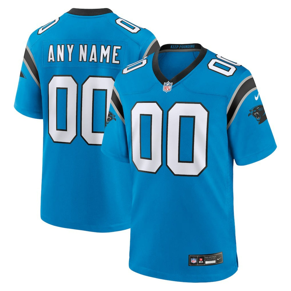 Carolina Panthers Alternate Custom Game Jersey - Blue Jerseys
