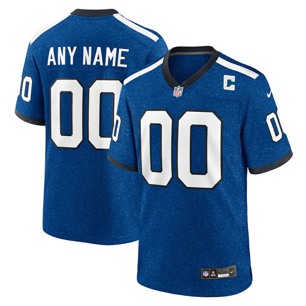 Indiana Nights Indianapolis Colts Alternate Custom Game Jersey - Blue Jerseys