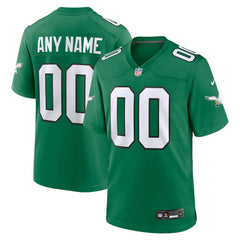 Philadelphia Eagles Alternate Custom Game Jersey - Kelly Green Jerseys