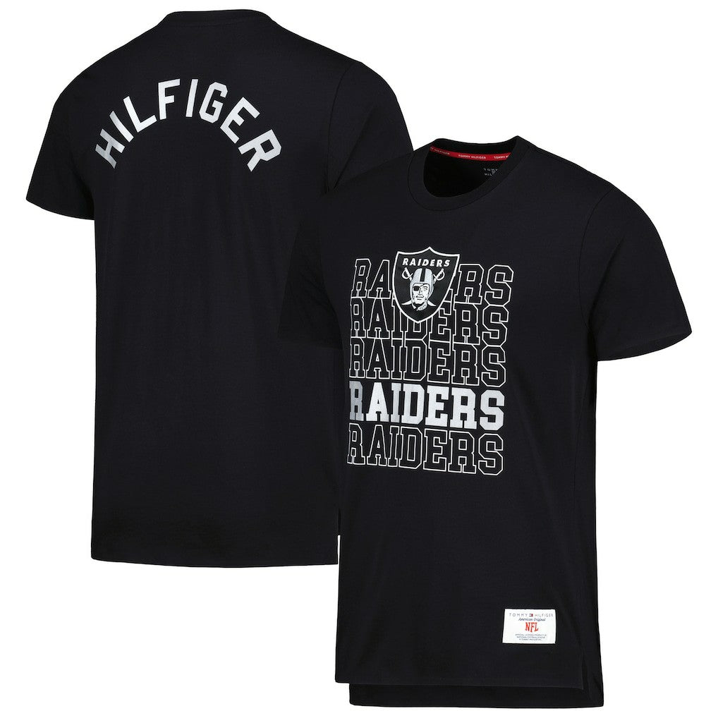 Las Vegas Raiders Tommy Hilfiger Liam T-Shirt - Black T-shirts