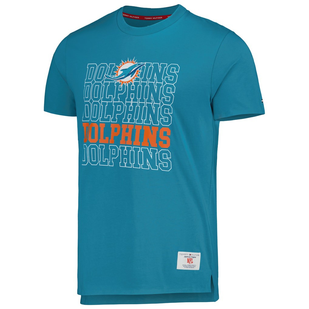 Miami Dolphins Tommy Hilfiger Liam T-Shirt - Aqua T-shirts