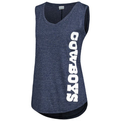 Dallas Cowboys Women's Cades Cape Omni-Wick Tri-Blend Tank Top - Navy Tops