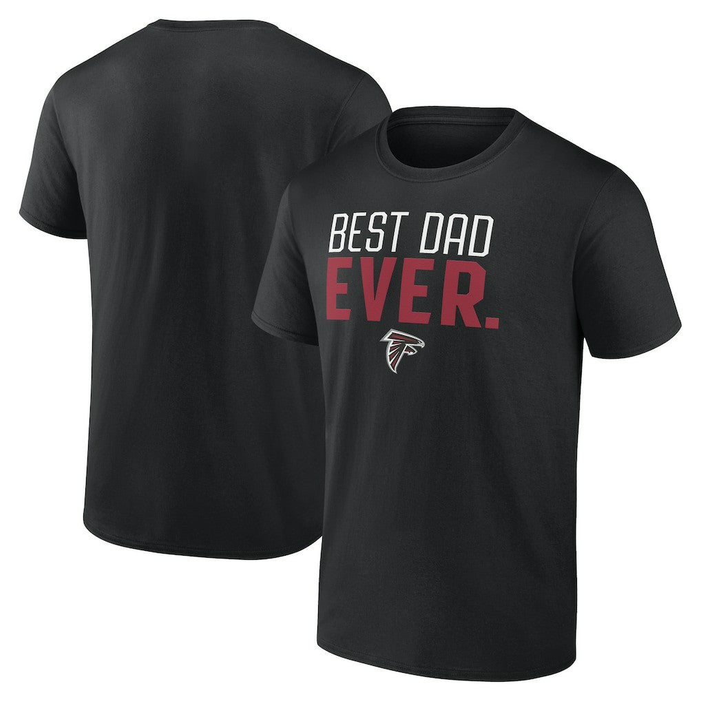 Atlanta Falcons Best Dad Ever Team T-Shirt - Black T-shirts