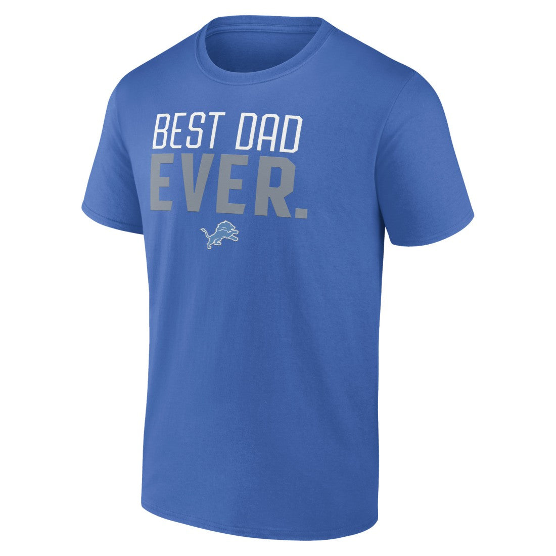 Detroit Lions Best Dad Ever Team T-Shirt - Blue T-shirts