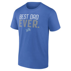 Detroit Lions Best Dad Ever Team T-Shirt - Blue T-shirts