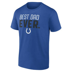 Indianapolis Colts Best Dad Ever Team T-Shirt - Royal T-shirts