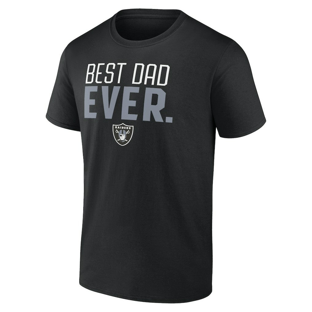Las Vegas Raiders Best Dad Ever Team T-Shirt - Black T-shirts