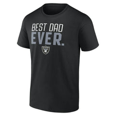 Las Vegas Raiders Best Dad Ever Team T-Shirt - Black T-shirts