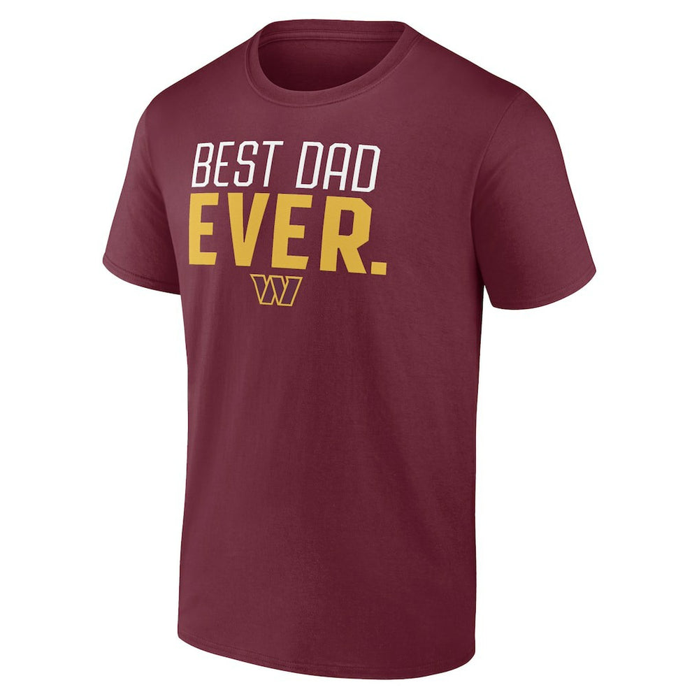 Washington Commanders Best Dad Ever Team T-Shirt - Burgundy T-shirts