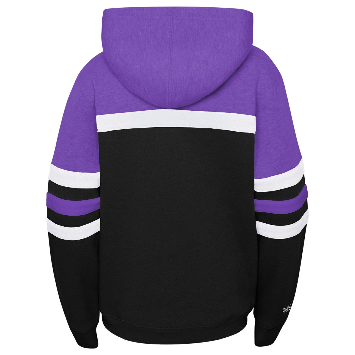 Toronto Raptors Youth Hardwood Classics Head Coach Pullover Hoodie Purple/Heather Gray - Mitchell & Ness