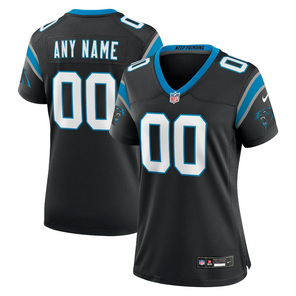Carolina Panthers Women's Custom Game Jersey - Black Jerseys