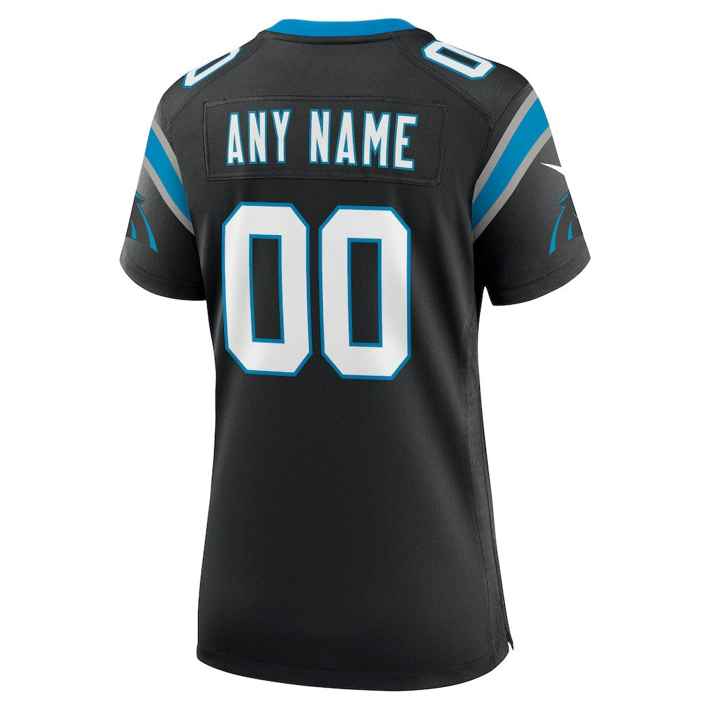 Carolina Panthers Women's Custom Game Jersey - Black Jerseys