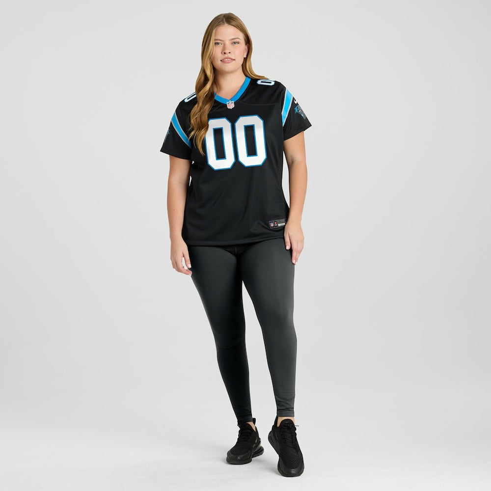 Carolina Panthers Women's Custom Game Jersey - Black Jerseys