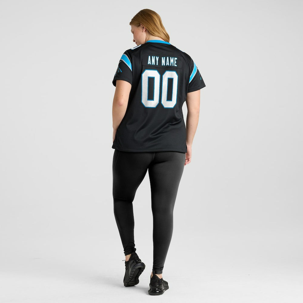 Carolina Panthers Women's Custom Game Jersey - Black Jerseys