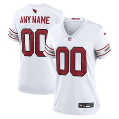 Arizona Cardinals Women's Custom Game Jersey - White Jerseys
