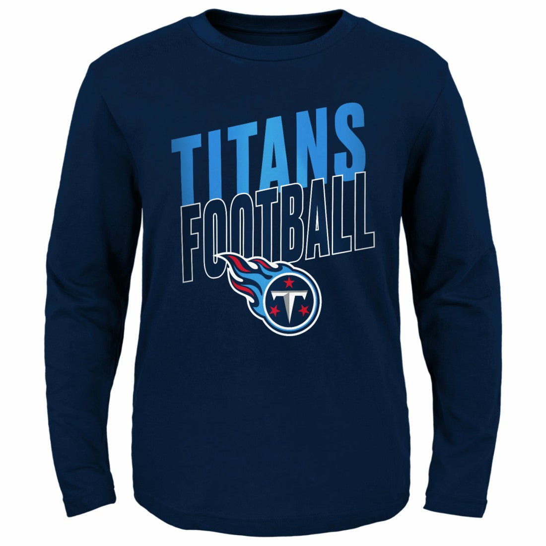 Tennessee Titans Youth Showtime Long Sleeve T-Shirt - Navy T-shirts