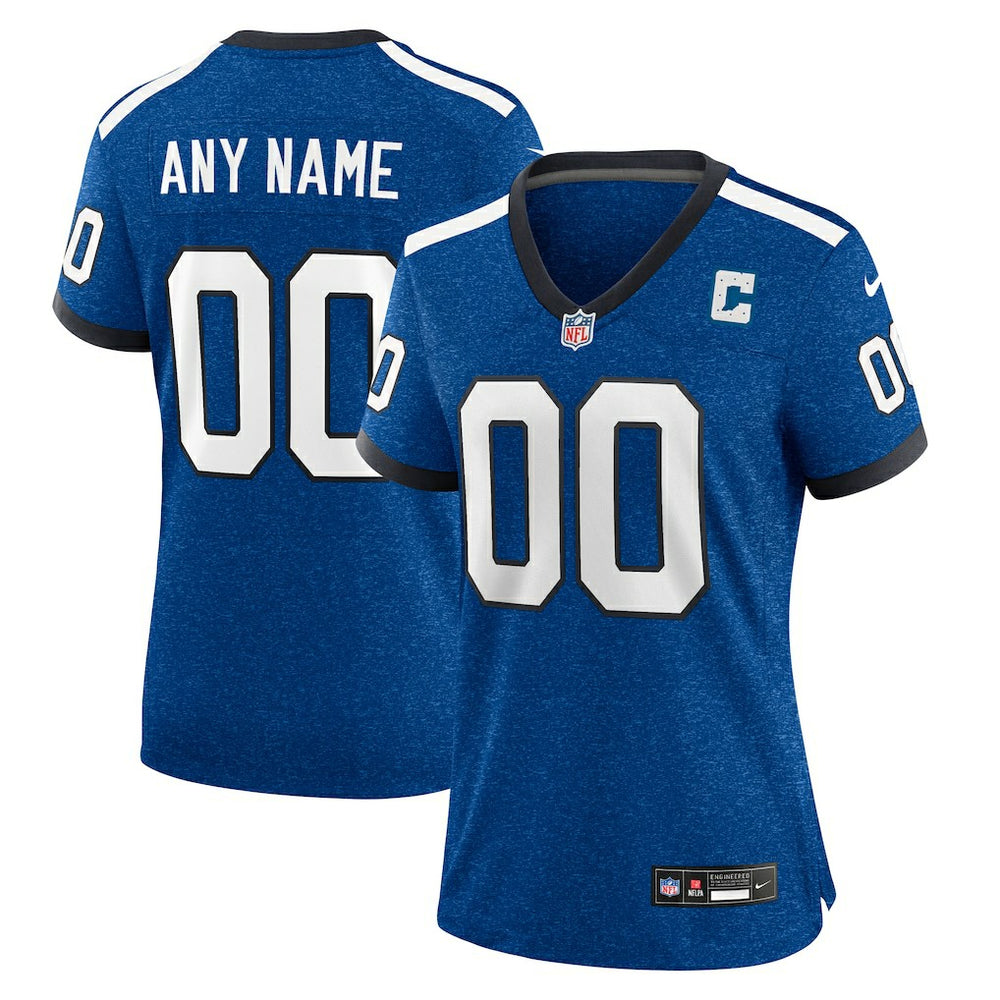 Indianapolis Colts Women's Indiana Nights Alternate Custom Game Jersey - Royal Jerseys