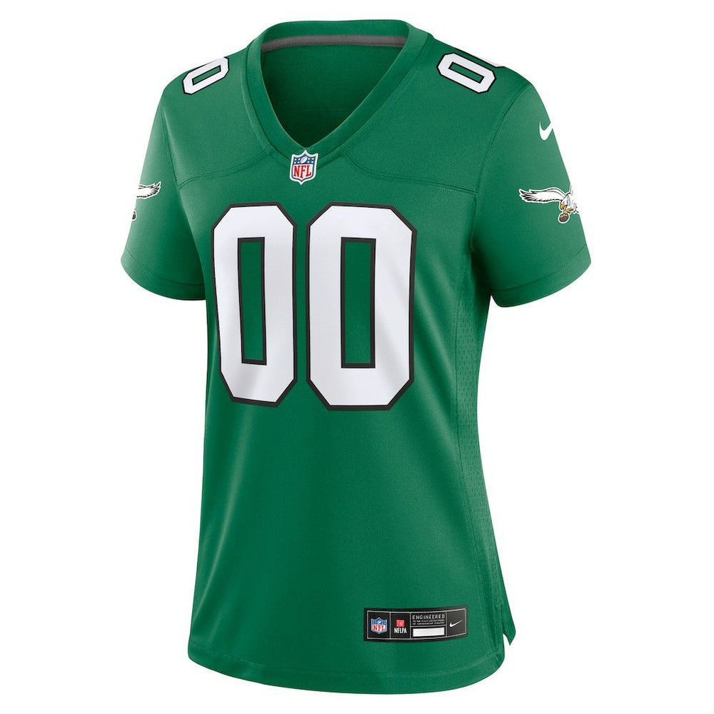 Philadelphia Eagles Women's Alternate Custom Game Jersey - Kelly Green Jerseys