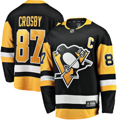 Sidney Crosby Pittsburgh Penguins Fanatics Captain Patch Home Breakaway Jersey - Black | US 5275446