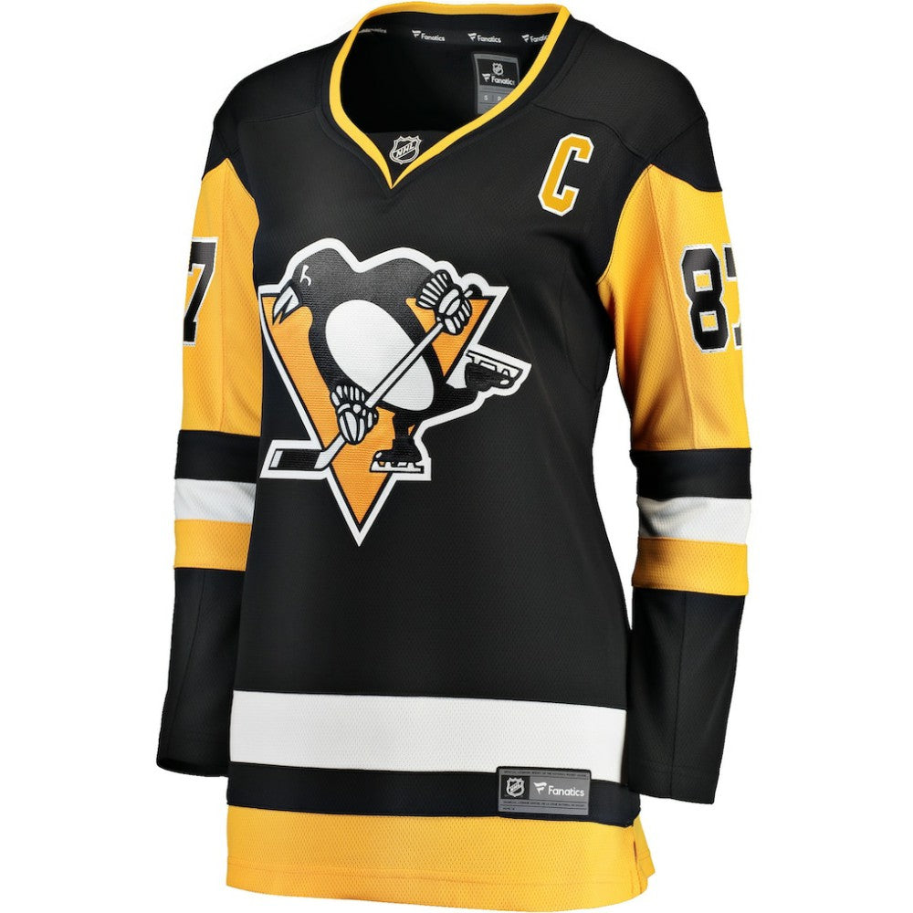 Sidney Crosby Pittsburgh Penguins Fanatics Women's Captain Patch Home Breakaway Jersey - Black | US 5275450