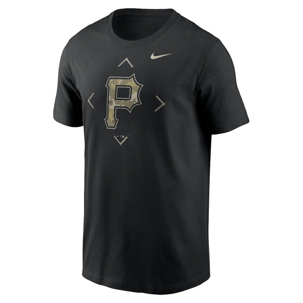 Pittsburgh Pirates Nike Camo Logo T-Shirt - Black T-shirts
