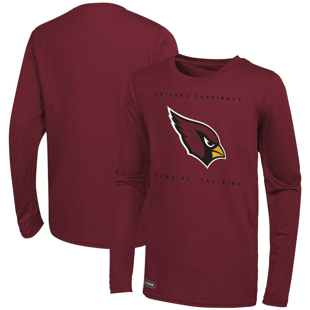 Arizona Cardinals Side Drill Long Sleeve T-Shirt - Cardinal T-shirts