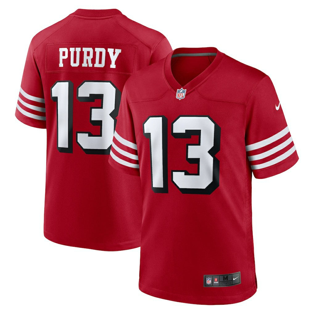 Brock Purdy San Francisco 49ers Alternate Game Player Jersey - Scarlet Jerseys