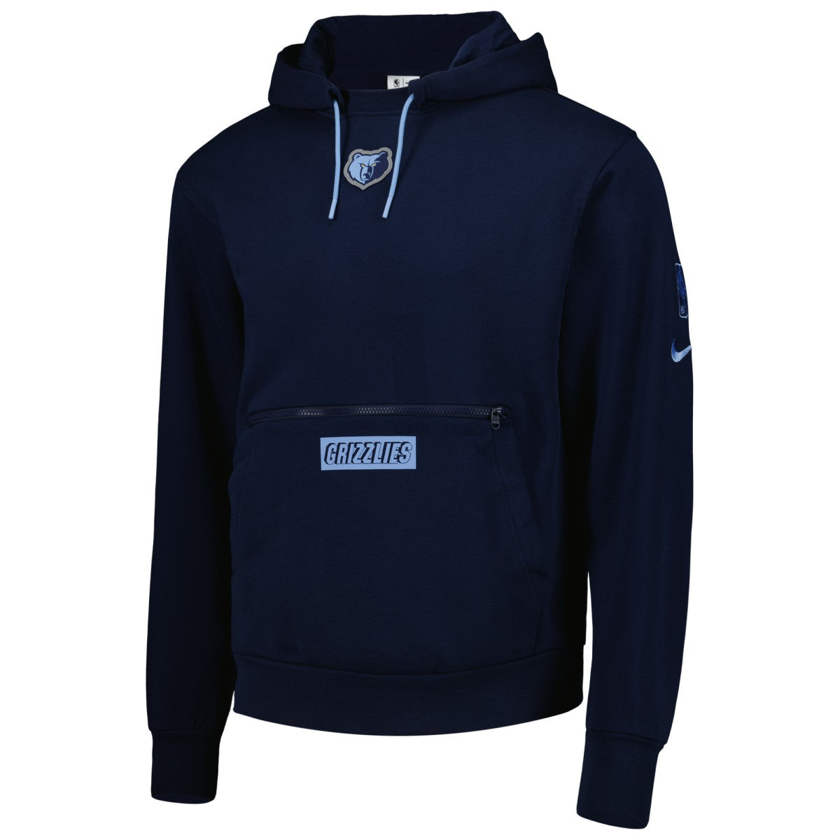 Memphis Grizzlies Courtside Heavyweight Pullover Hoodie Navy - Nike