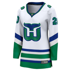 Sebastian Aho Carolina Hurricanes Fanatics Women's Throwback Breakaway Jersey - White | US 5278007