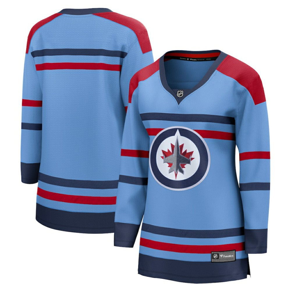 Winnipeg Jets Fanatics Women's Alternate Anniversary Breakaway Jersey - Light Blue | US 5278034