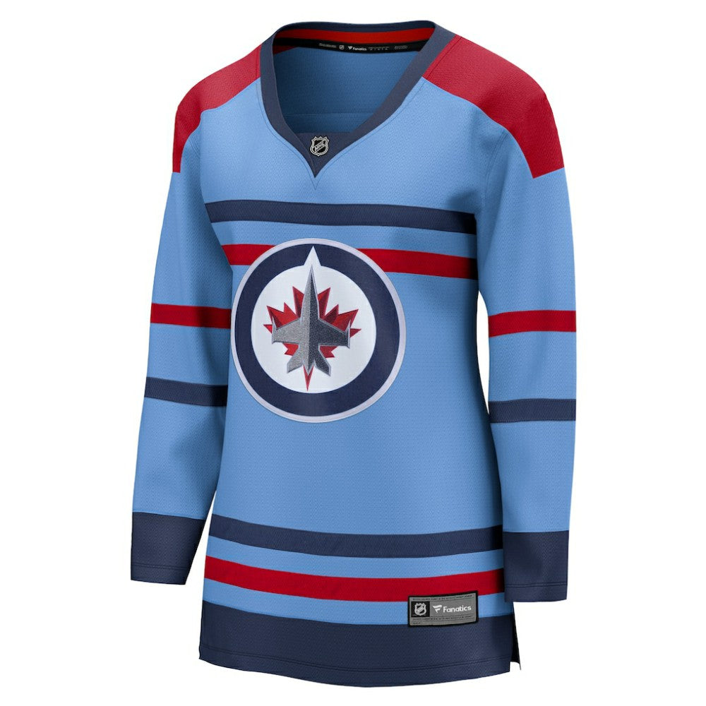 Winnipeg Jets Fanatics Women's Alternate Anniversary Breakaway Jersey - Light Blue | US 5278034