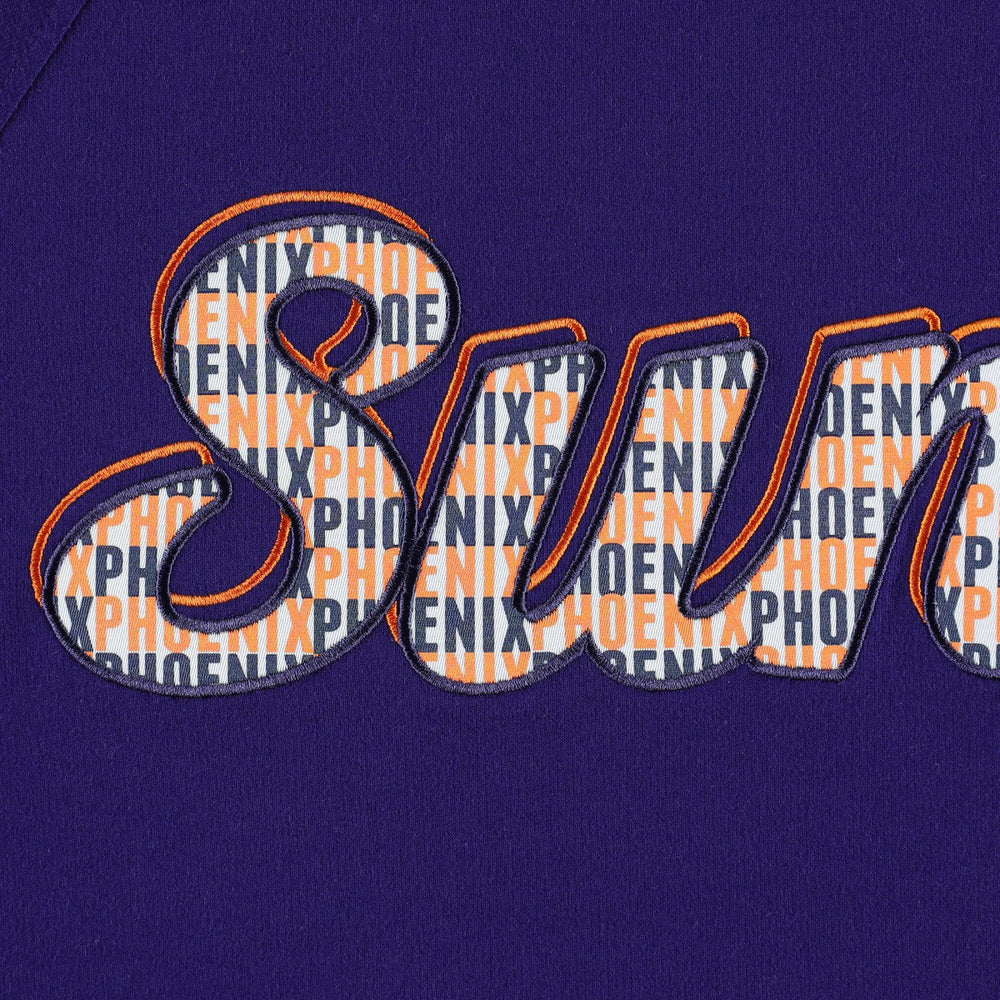 Phoenix Suns DKNY Sport Women's Regina Raglan Pullover Sweatshirt Purple